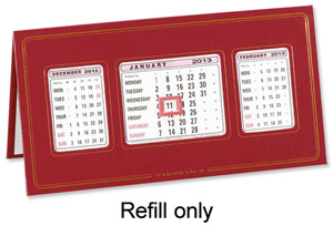 At-a-Glance 2013 Refill Dates for At a Glance Calendar 3S Ref 3SR Ident: 315D