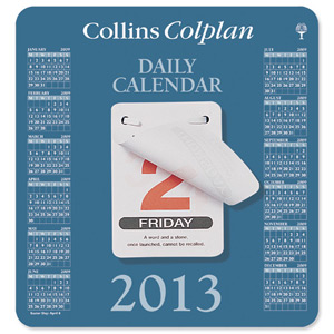 Collins Colplan 2013 Daily Block Calendar Tear-off Pages 12 Months W170xH202mm Ref CDBC Ident: 315F