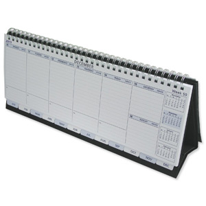 Collins Deskline 2013 Planner Week To View Wirebound Landscape W300xH115mm Ref CDL1 Ident: 315E