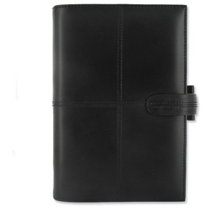 Filofax Classic Personal Organiser for Paper 95x171mm Personal Black Ref 424002