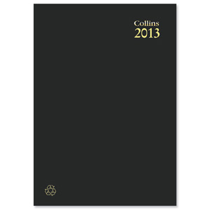 Collins 2013 Eco Diary Casebound Day to Page 100 percent Recycled Paper A5 Ref EC52 Ident: 309B
