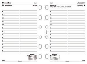 Filofax 2013 Diary Refill Insert Pocket Day to Page W81xH120mm Ref 6824113