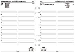 Filofax 2013 Diary Refill Insert Day Per Page W148xH210mm A5 Ref 6851513 Ident: 304C