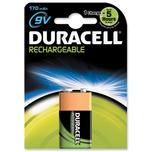 Duracell Battery Rechargeable Accu NiMH 170mAh 9V Ref 81364739 Ident: 646C