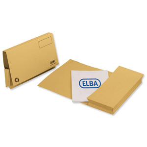 Elba Probate Wallets Manilla 315gsm Full Flap Foolscap Yellow Ref 100090054 [Pack 25]