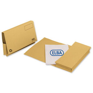 Elba Probate Wallets Manilla 315gsm Full Flap Foolscap Yellow Ref 100090054 [Pack 25] Ident: 191B