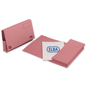 Elba Probate Wallets Manilla 315gsm Full Flap Foolscap Pink Ref 100090052 [Pack 25] Ident: 191B