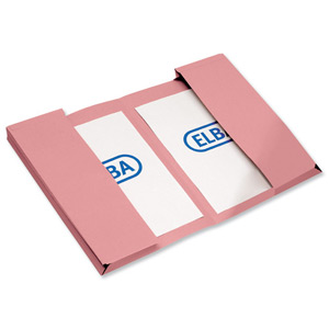 Elba Twin Pocket Document Wallet 250gsm Capacity 2x28mm Foolscap Pink Ref 100092109 [Pack 25]