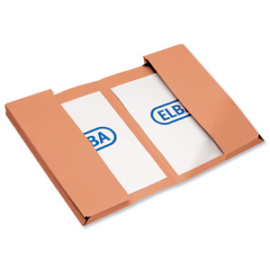 Elba Twin Pocket Document Wallet 250gsm Capacity 2x28mm Foolscap Orange Ref 100092111 [Pack 25]