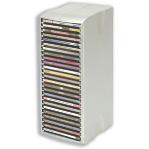 CD Storage Spring Tower for 25 Disks Metallic Silver Ident: 782E