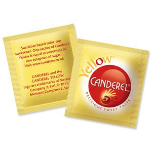 Canderel Yellow Artificial Sweetener Low Calorie Granules Sachets Ref A03665 [Pack 1000]