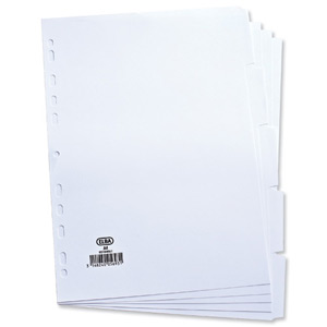 Elba Dividers Europunched 5-Part A4 White Ref 100204880 Ident: 243D