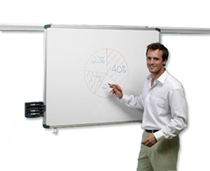 Nobo Pro-Rail Drywipe Board 1800mm Aluminium Trim Ref 1901232 Ident: 263B