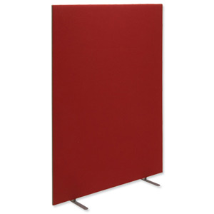 Trexus 800 Screen Free-standing with Stabilising Feet W800xH1500mm Burgundy