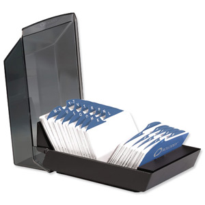 Rolodex VIP Card Tray Capacity 500 Cards 57x102mm Black Ref S0793840 Ident: 341C