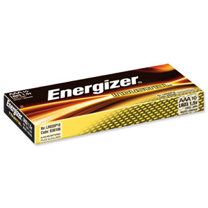 Energizer Industrial Battery Long Life LR03 1.5V AAA Ref 636106 [Pack 10] Ident: 648E