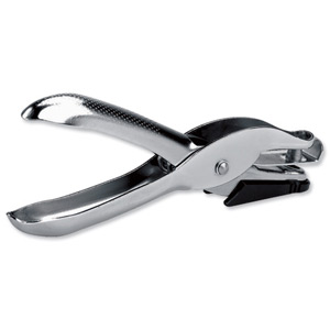 Rapesco 25 Punch Single 6mm Hole Plier-type Capacity 10x 80gsm Chrome Ref PF25A001 Ident: 372F