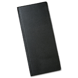 Business Card Album PVC 40 Pockets Slimline 280x120mm Black Ident: 338F