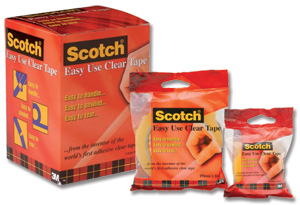 Scotch Easy Use Clear Tape 25mmx33m Ref 2533FP6 [Pack 6]