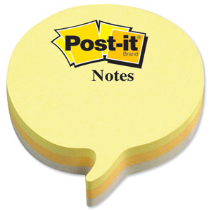 Post-it Speech Bubble Notes Pad of 225 Sheets Yellow and Grey Ref 2007SP Ident: 64F