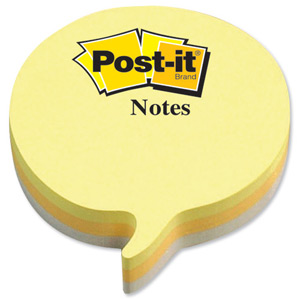 Post-it Speech Bubble Notes Pad of 225 Sheets Yellow and Grey Ref 2007SP