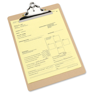 Clipboard Masonite Waterproof A4 Brown Ident: 343E