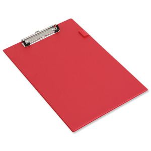 Clipboard Standard with Pen Holder Foolscap Red Ident: 343D