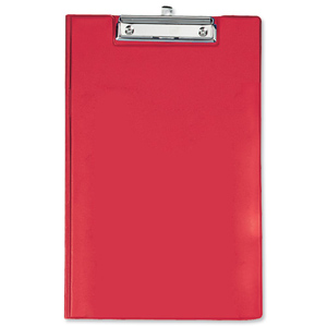 Clipboard Fold Over with Pocket and Pen Holder Foolscap Red Ident: 343A