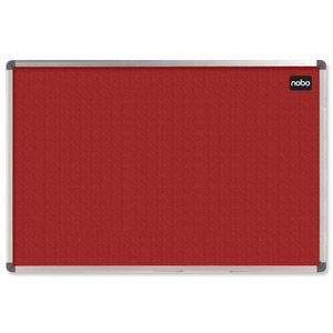 Nobo Classic Noticeboard Felt with Aluminium Frame W900xH600mm Red Ref 1902259 Ident: 271B