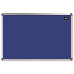 Nobo Classic Noticeboard Felt with Aluminium Frame W1200xH900mm Blue Ref 1900916