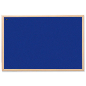 Nobo Noticeboard Felt with Wood Frame W1800xH1200mm Blue Ref 30138967