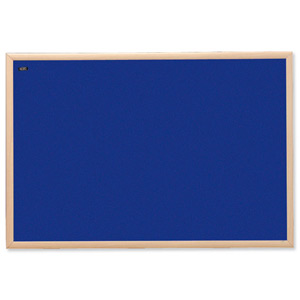 Nobo Noticeboard Felt with Wood Frame W1800xH1200mm Blue Ref 30138967 Ident: 271C