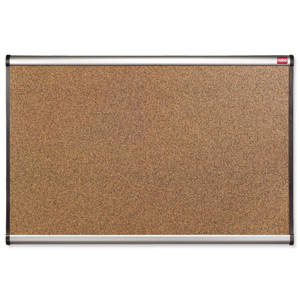 Quartet Prestige Noticeboard Cork with Aluminium Frame W1200xH900mm Ref QB244G