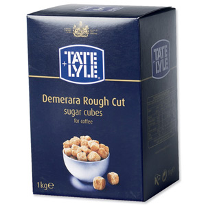 Tate and Lyle Demerara Sugar Cubes Rough-cut 1Kg Ref A03903