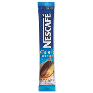 Nescafe Gold Blend Instant Coffee Granules Decaffeinated Stick Sachets Ref 5219615 [Pack 200] Ident: 611A