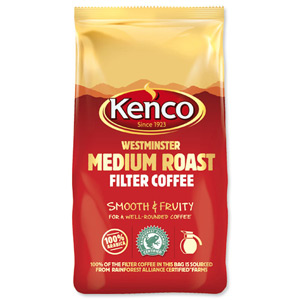 Kenco Westminster Ground Coffee for Filter Medium Roast 1Kg Ref A03061 Ident: 613A