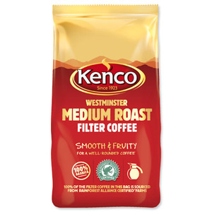 Kenco Westminster Ground Coffee for Filter Medium Roast 1Kg Ref A03061