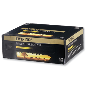 Twinings Tea Bags English Breakfast Fine High Quality Aromatic Ref A00805 [Pack 100] Ident: 609D