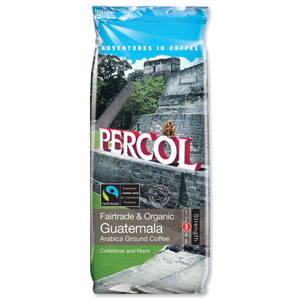 Percol Fairtrade Guatamala Ground Coffee Medium Roasted 227g Ref A02039 Ident: 614B