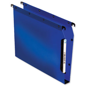 Elba Suspension File Lateral Polypropylene 30mm Base Foolscap Blue Ref 100330584 [Pack 25]