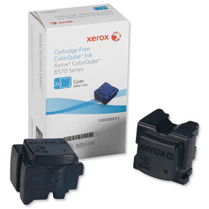 Xerox Ink Sticks Solid Page Life 4400pp Cyan Ref 108R00931 [Pack 2]