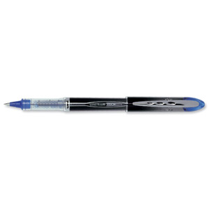Uni-ball UB200 Vision Elite Rollerball Pen 0.8mm Tip 0.6mm Line Blue-Black Ref 9007001 [Pack 12]