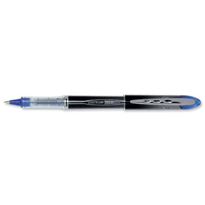 Uni-ball UB200 Vision Elite Rollerball Pen 0.8mm Tip 0.6mm Line Blue-Black Ref 9007001 [Pack 12] Ident: 72D