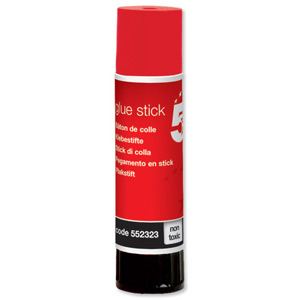 5 Star Glue Stick Solid Washable Non-toxic Small 10g Ident: 350D