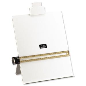 5 Star Desktop Copyholder with Line Guide Ruler A4 Grey Ident: 749E