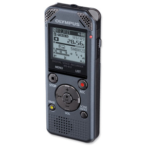 Olympus WS-812 Audio Recorder USB MicroSDHC MP3 WMA 4GB 1626Hrs LP 5x200 Messages Ref V406151TE000 Ident: 670B