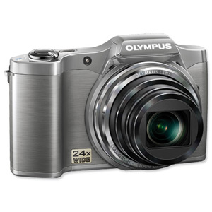 Olympus SZ14 Digital Camera 3.0in LCD 24x Optical Zoom 14MP Silver Ref SZ-14