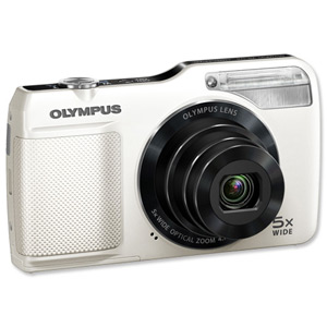 Olympus VG170 Digital Camera 3.0in LCD 5x Optical Zoom 14MP White Ref VG-170 Ident: 643A