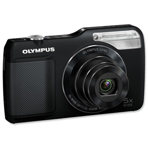 Olympus VG170 Digital Camera 3.0in LCD 5x Optical Zoom 14MP Black Ref VG-170