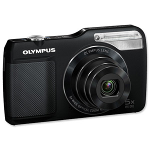 Olympus VG170 Digital Camera 3.0in LCD 5x Optical Zoom 14MP Black Ref VG-170
